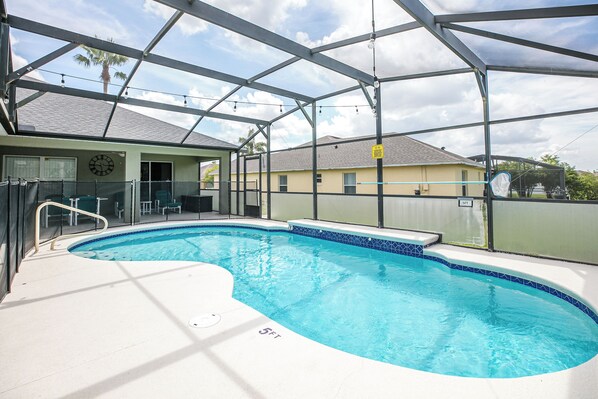 A heated pool