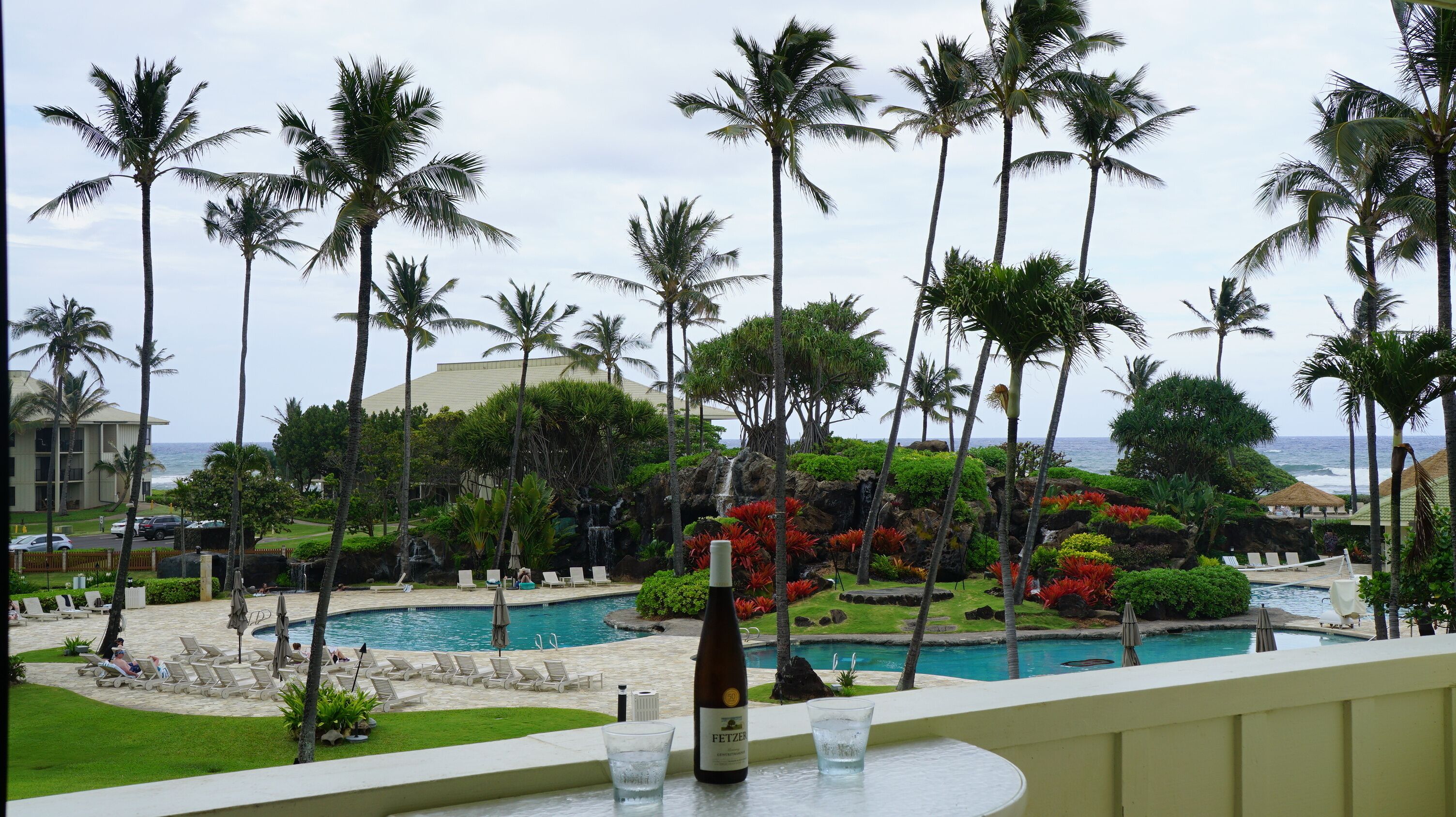 tired after the day's adventures? relax with a bottle of wine and the view!