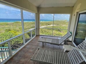 Deluxe Villa, 2 Bedrooms, Beach View, Beachside | Balcony view - Dragon Cay Resort (Conch Bar)