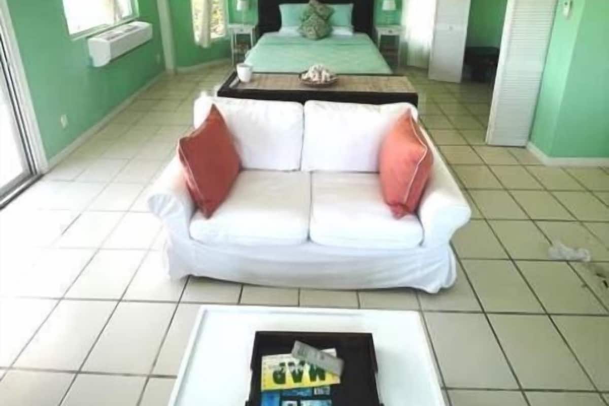 Cottage Panorama, 1 Tempat Tidur Queen, pemandangan samudra, tepi pantai | Area keluarga | TV layar datar