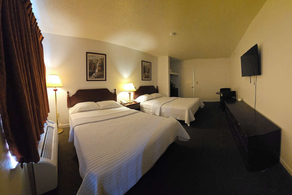 Room, 2 Queen Beds, Accessible, Non Smoking | Blackout drapes, iron/ironing board, WiFi (free), bed sheets