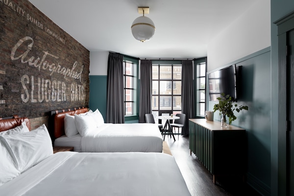 Double Queen | Premium bedding, in-room safe, individually decorated, desk