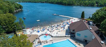 Steps away from the main beach/pool in the Hideout
