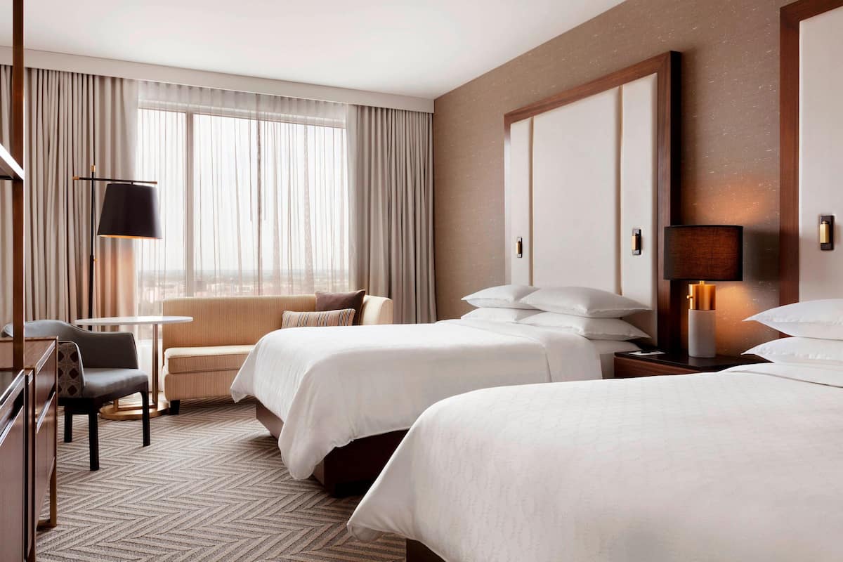 Premium bedding, pillowtop beds, in-room safe, desk