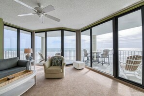 TV, DVD player - One Ocean Place 201 - Spacious three-bedroom, three-bath oceanfront condo (Garden City Beach)