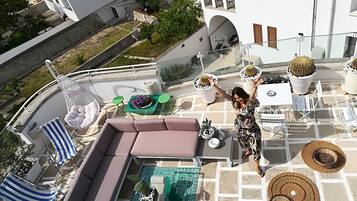 Luxury-Penthouse, 1 Schlafzimmer, Terrasse, Turm