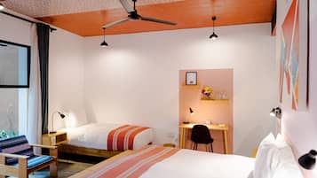 Habitación triple | Ropa de cama hipoalergénica y edredón