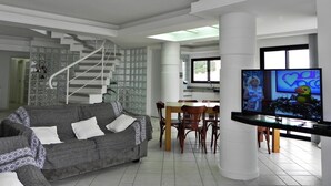 Living area - Bela Cobertura Duplex (Bombinhas)