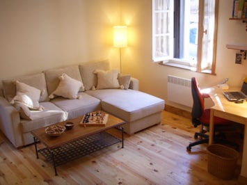 The lounge with sofa...