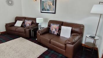 Smart TV, DVD player, books