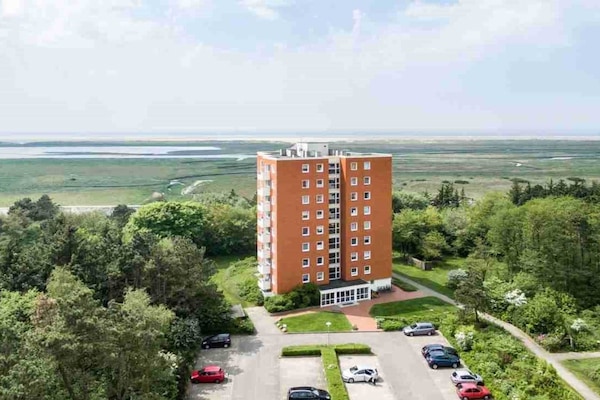 Aussenansicht mit Meerespanorama Haus Fritz-Wischer-Straße 5, St. Peter-Bad