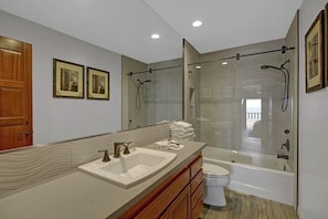 Hair dryer, towels