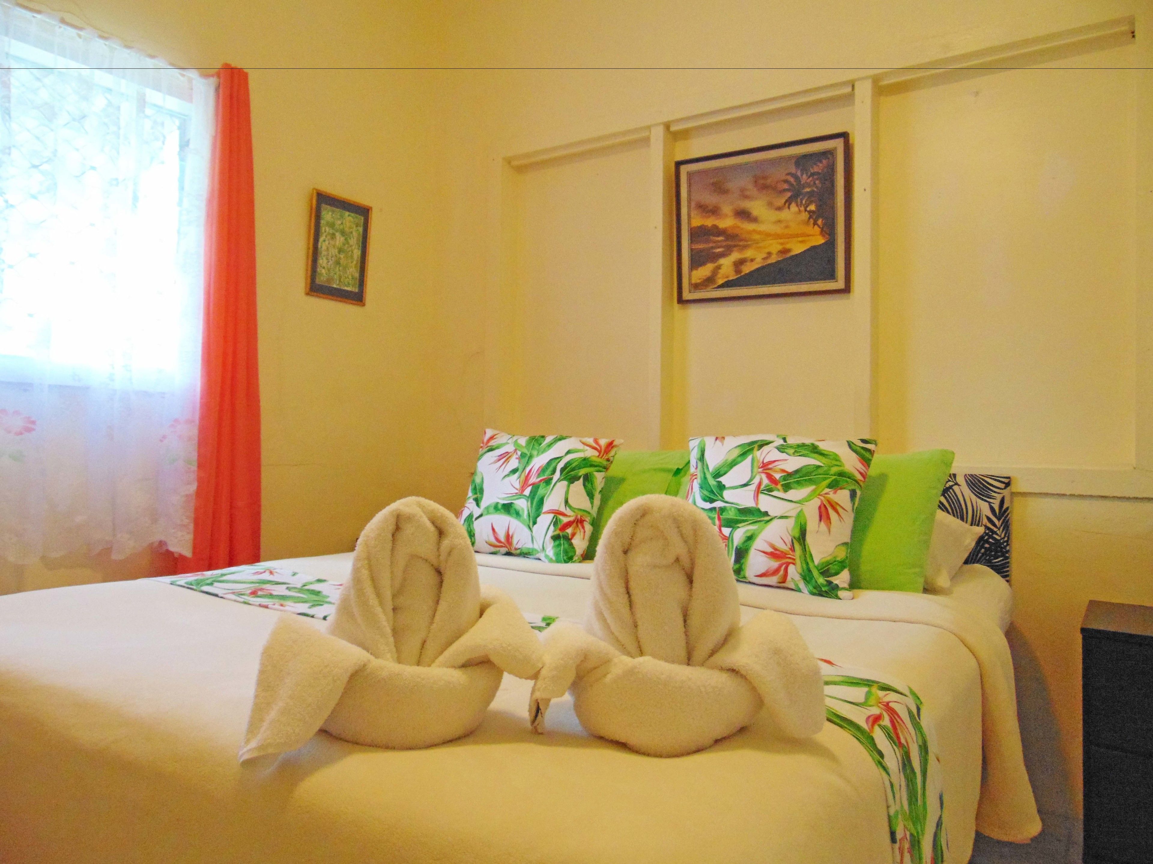 Basic House, 2 Bedrooms, Beachfront | Premium bedding, individually decorated, rollaway beds, WiFi