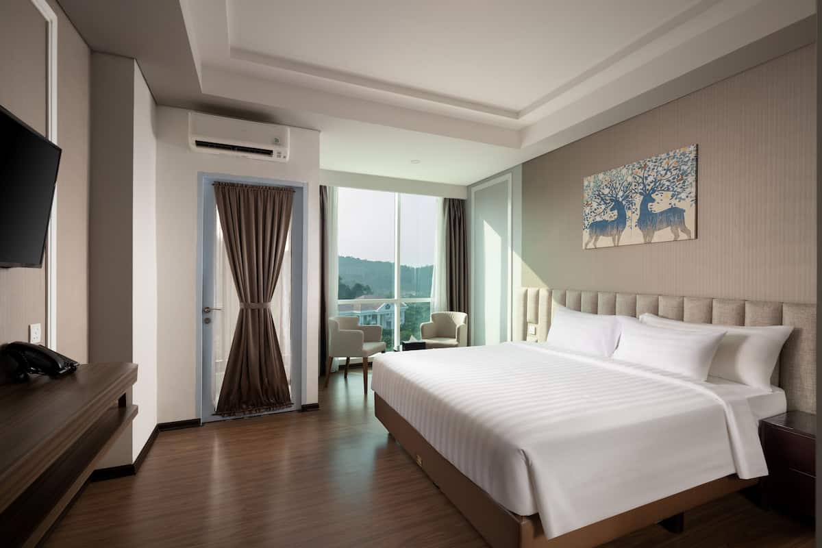 1 habitación y ropa de cama de alta calidad