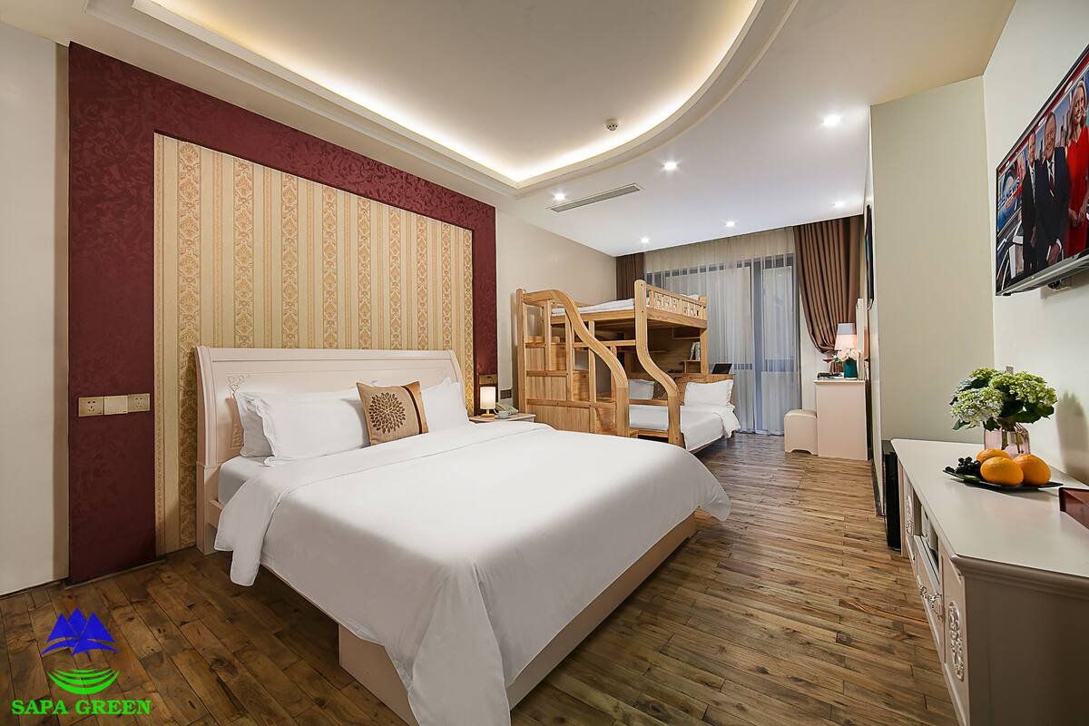 Phòng dành cho gia đình | Bộ trải giường bằng vải cotton Ai Cập, bộ đồ giường cao cấp