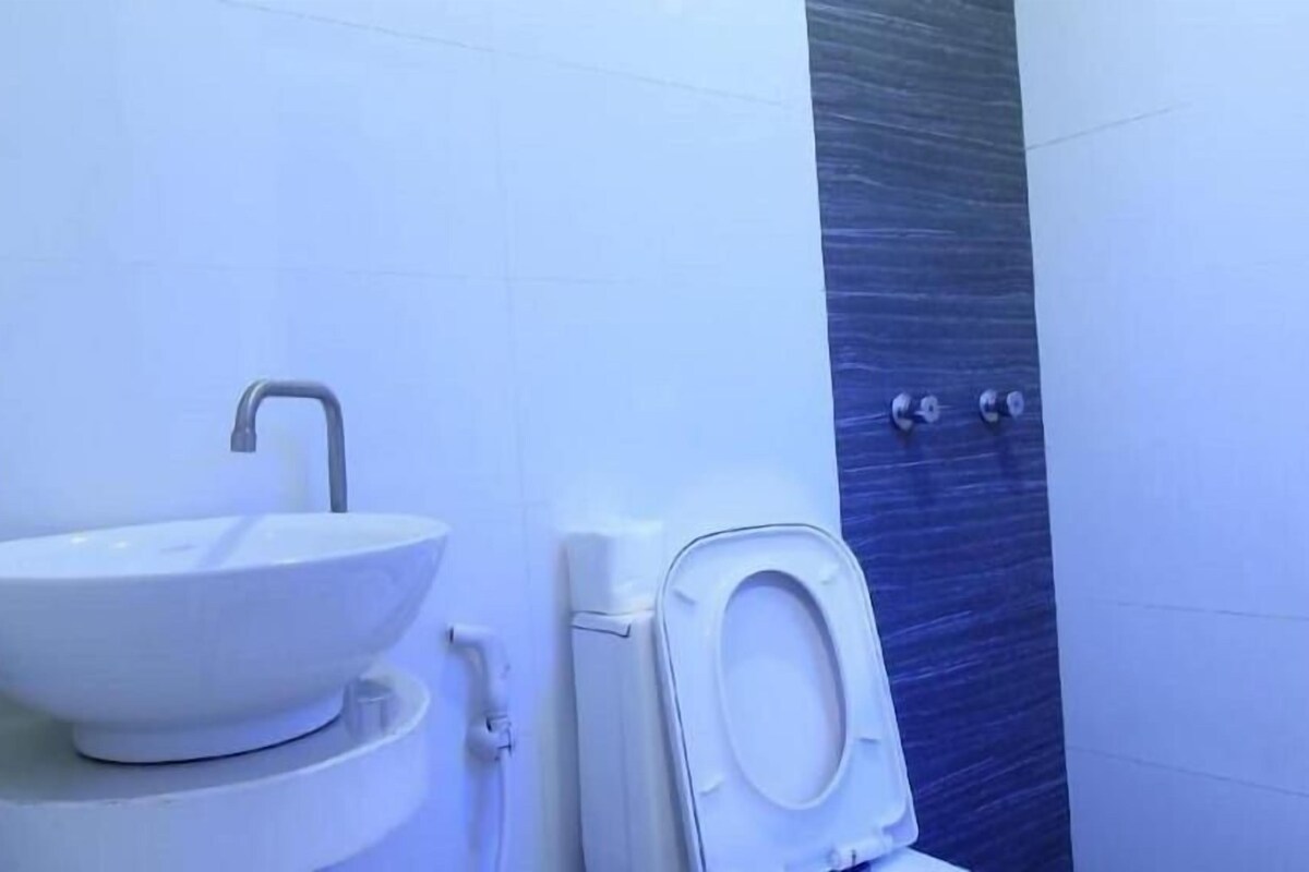 Bathroom | Shower, slippers, towels, soap