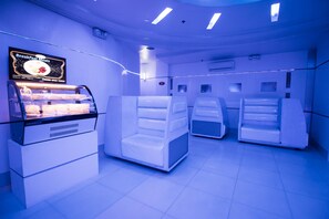 Sittområde i lobbyn