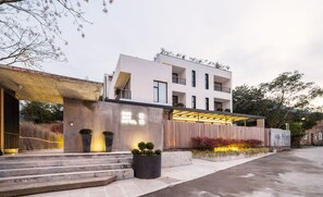 Majoituspaikan julkisivu