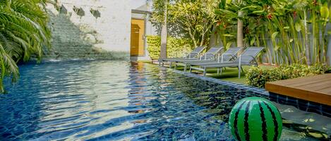 Luxury 2-Bedroom Private Pool Villa | Pool | Outdoor pool, pool loungers