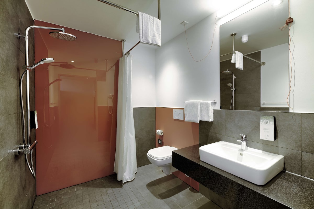 standard room, 1 king bed | accessible bathroom