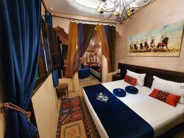 Suite Behind Blue Eyes | Premium bedding, in-room safe, desk, blackout drapes