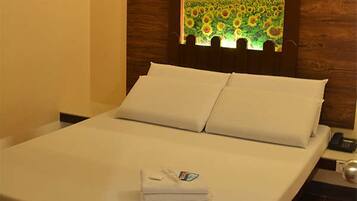 Desk, WiFi (free), bed sheets