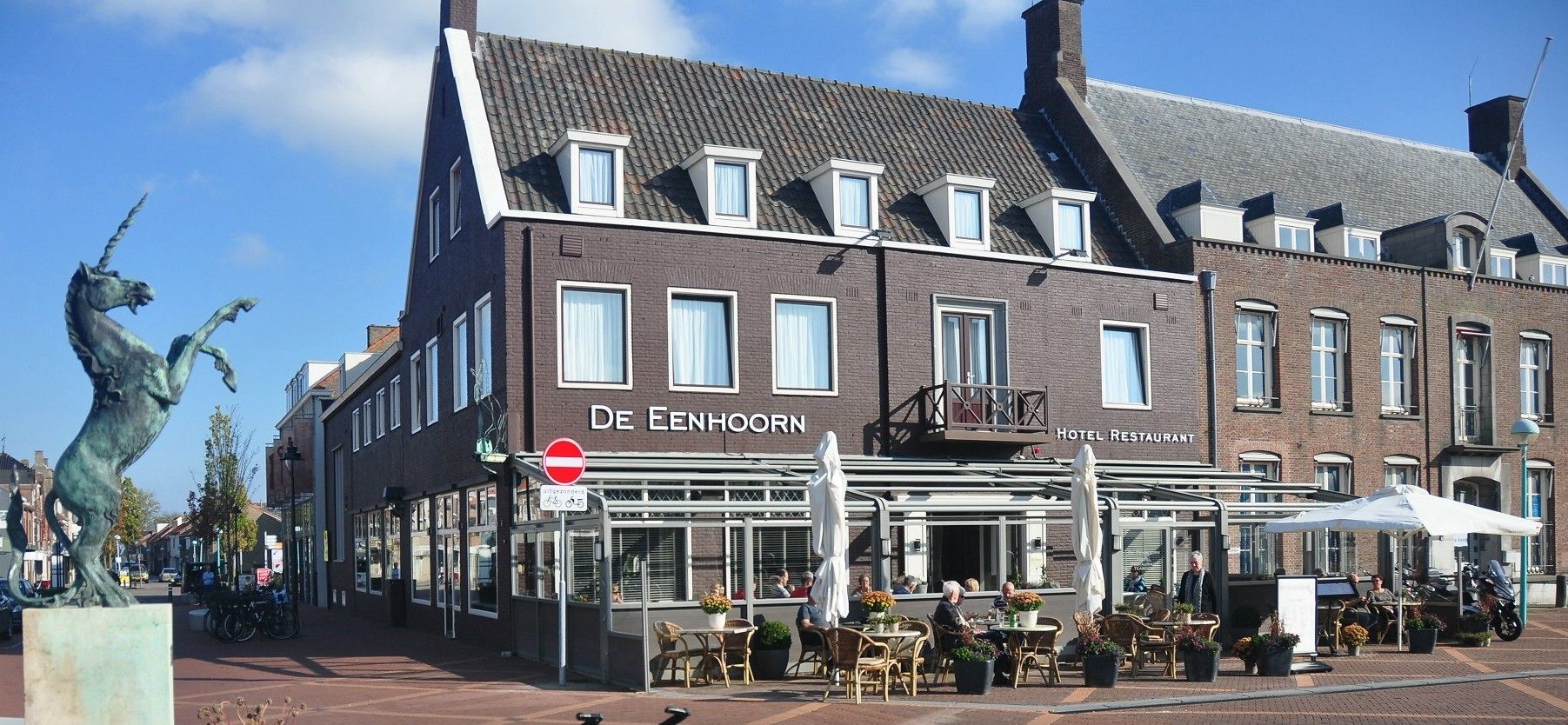 Voorkant van accommodatie