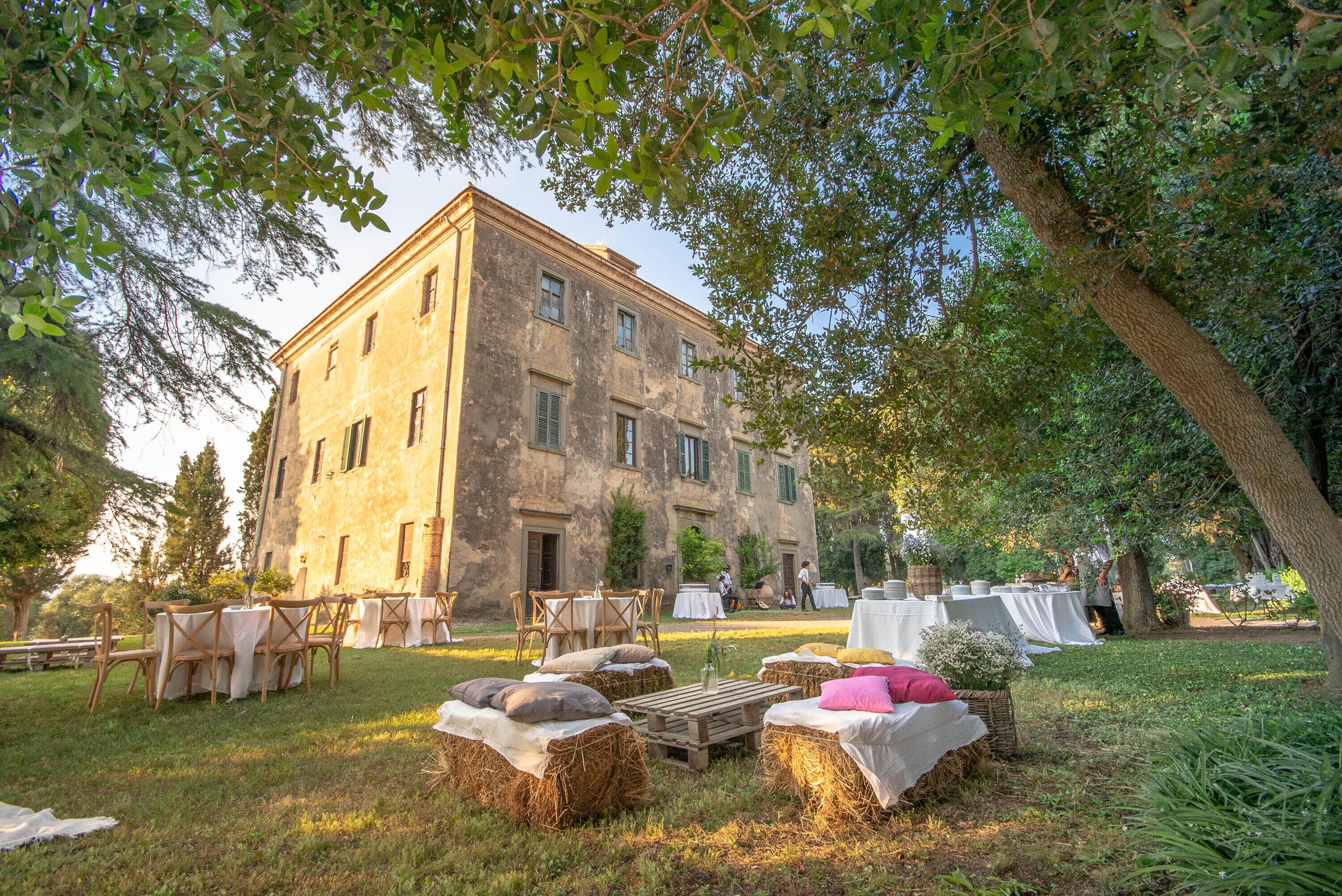 Area per ricevimenti all'aperto