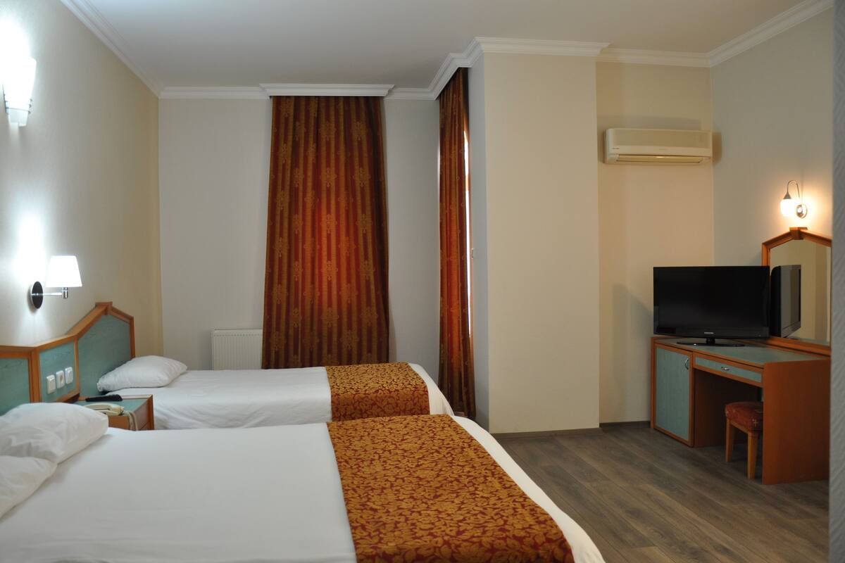 Standard Double Room | Minibar, in-room safe, desk, iron/ironing board