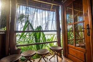 Exclusive-Maisonette, 1 Schlafzimmer, auf dem Wassser | Terrasse/Patio