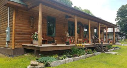 RIVERFRONT ADIRONDACK LOG CABIN
