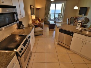 Fridge, microwave, oven, stovetop - Beautiful Grand Panama Tower 2 Unit!! (Panama City Beach)