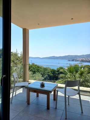 Double Room, 1 King Bed, Sea View | Terrace/patio - Core Luxury Suites (Skiathos)