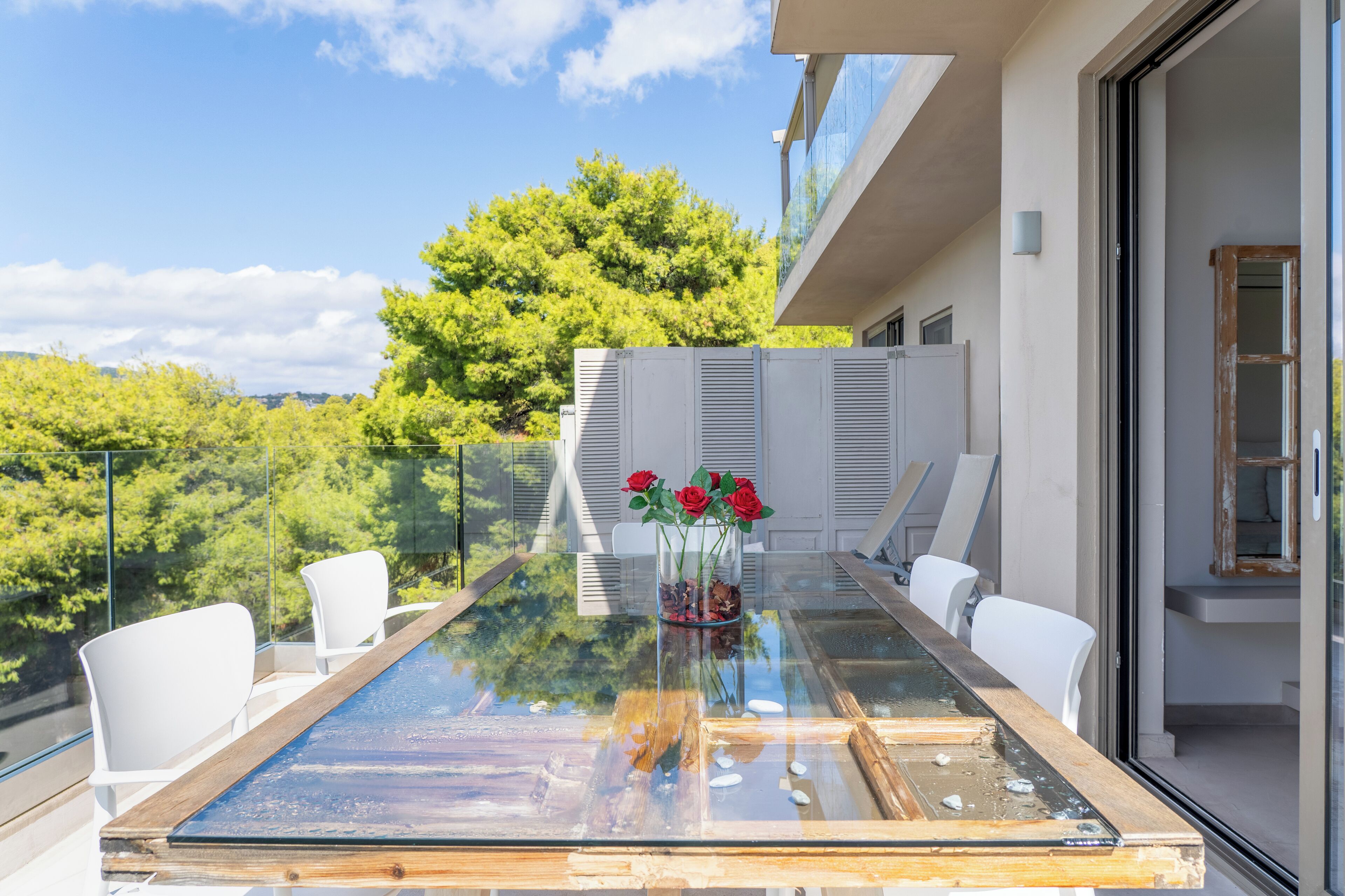 Suite, 2 chambres, vue mer | Terrasse/Patio