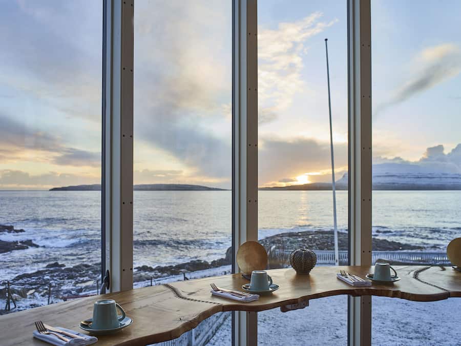 Blick von der Unterkunft