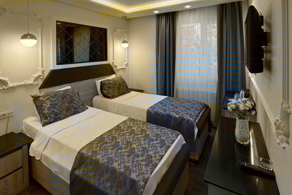 Kamar Twin Standar | Meja kerja dan Wi-Fi gratis