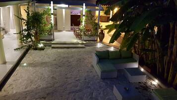 Front of property – evening/night