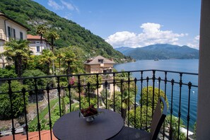 Superior Double or Twin Room, Partial Lake View | View from room - Park Hotel Italia (Cannero Riviera)