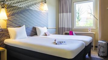 Chambre avec lits jumeaux, 2 lits une place