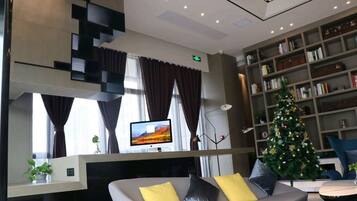 Sala de estar en el lobby