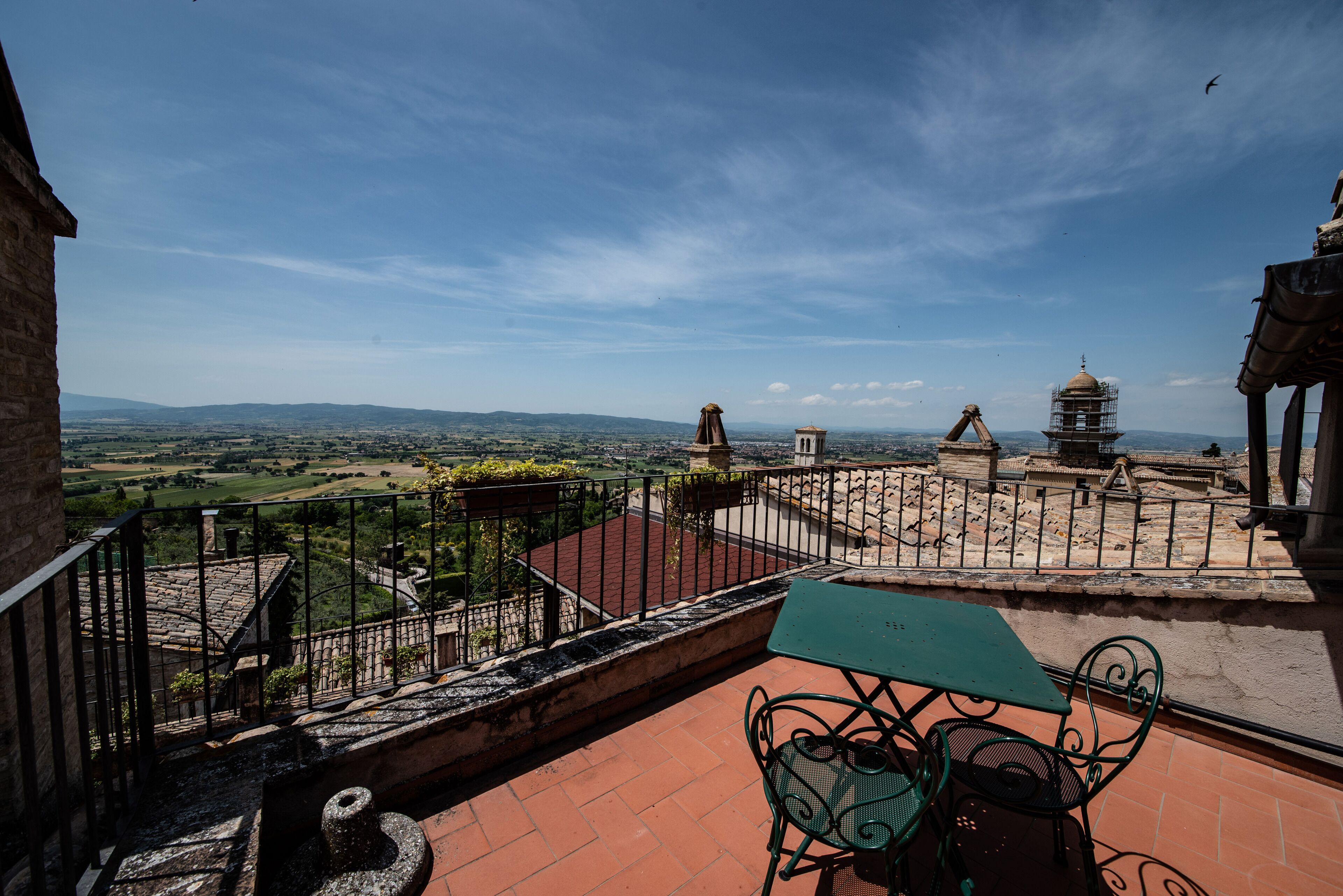 Blick vom Balkon
