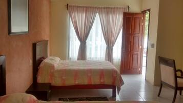 Double Room, 2 Double Beds | 1 bedroom, desk