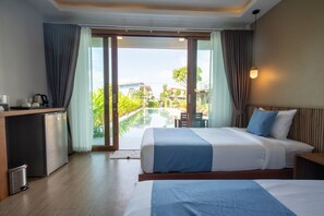 Deluxe Twin Room, Poolside | Minibar, blackout drapes, free cribs/infant beds, rollaway beds - Janpa Resort (Don Sak)