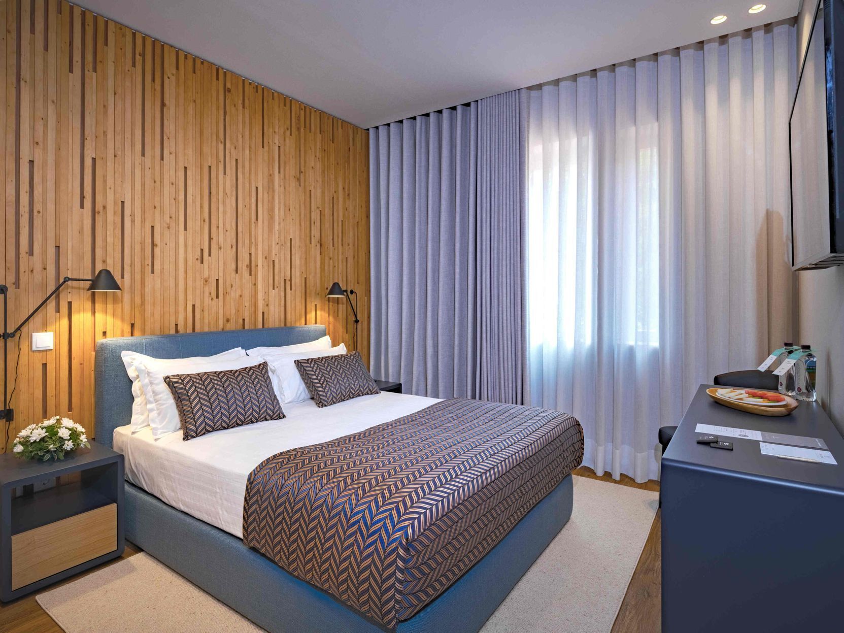 Blackout curtains, soundproofing, bed sheets