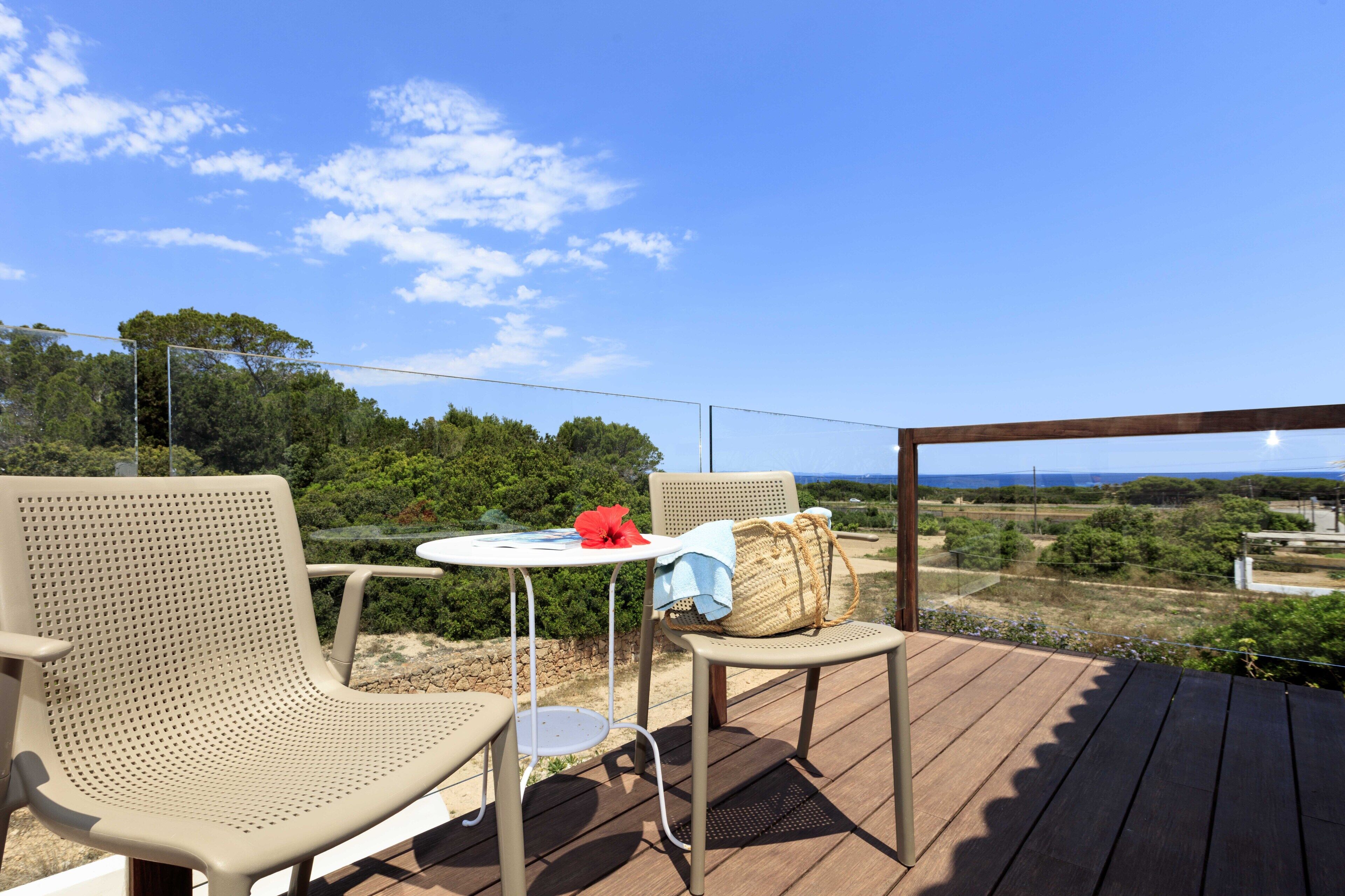 Dobbeltrom, balkong, delvis sjøutsikt (Menorca) | Terrasse/patio