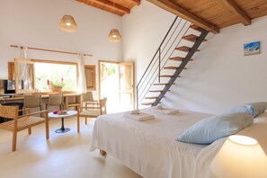 复式, 露台 (Es Vedra) | 熨斗/熨板、免费 WiFi、床单