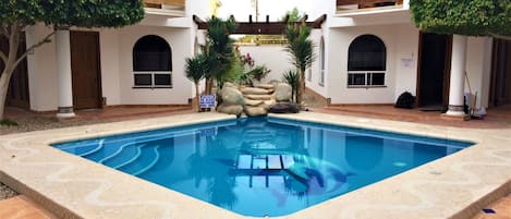 Indoor pool, outdoor pool
