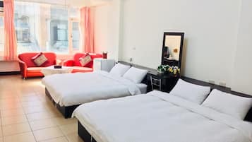 Classic Room, 2 Double Beds | Premium bedding, desk, soundproofing, free WiFi