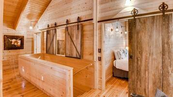 Chalet | Living area | Flat-screen TV, fireplace