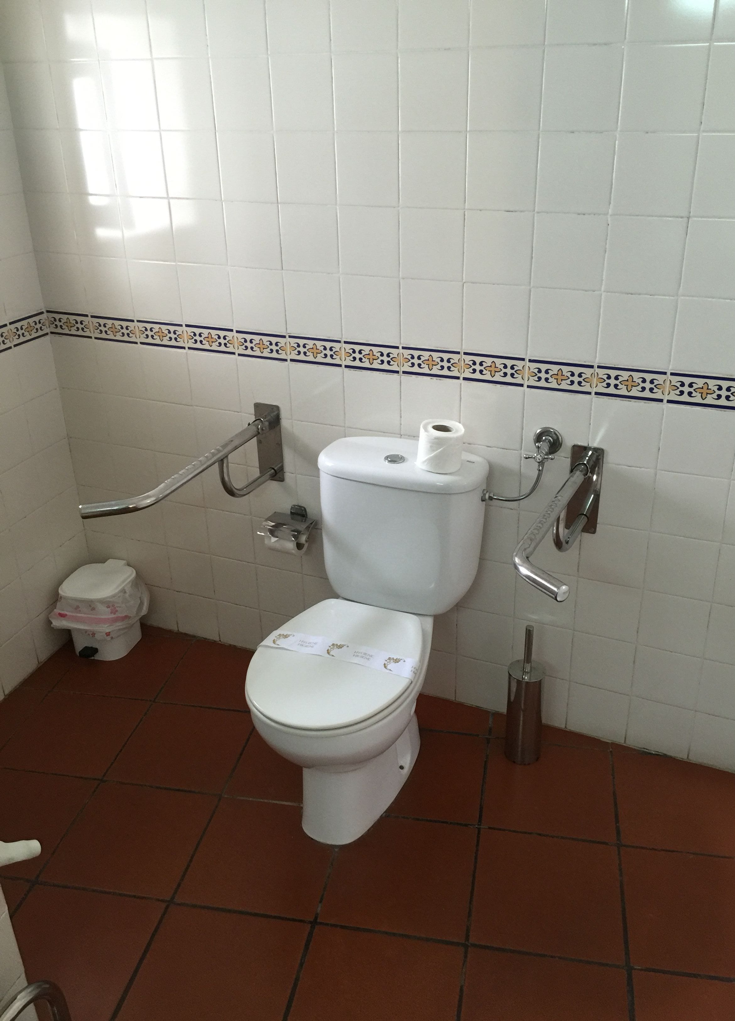 free toiletries, hair dryer, bidet, towels